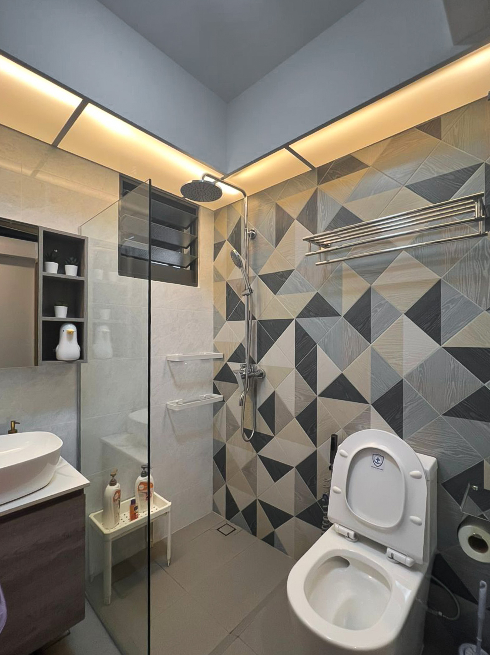 Scandinavian Design - Bathroom - HDB 4 Room - Design by Sky Creation