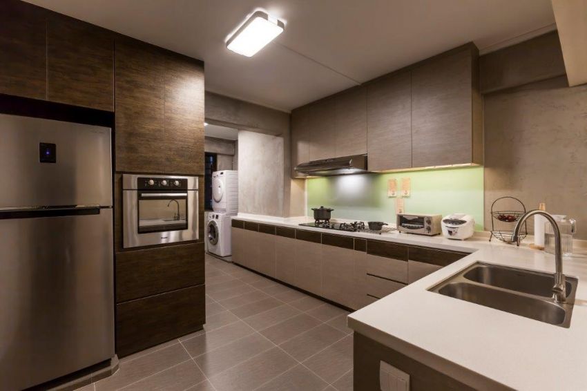 Industrial Design - Kitchen - HDB 4 Room - Design by The Interior Lab Pte Ltd