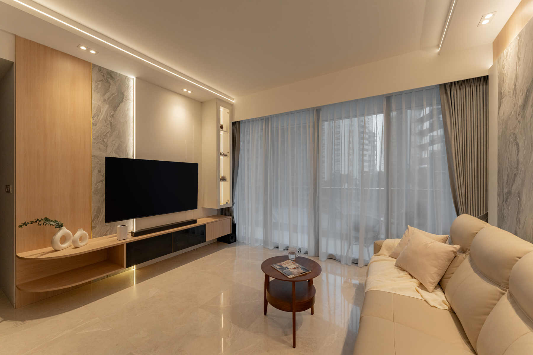 Contemporary, Modern Design - Living Room - Condominium - Design by U-Home Interior Design Pte Ltd