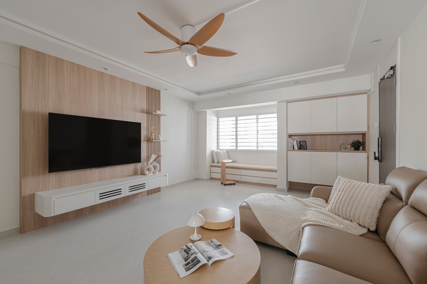 Minimalist, Scandinavian Design - Living Room - HDB 4 Room - Design by U-Home Interior Design Pte Ltd