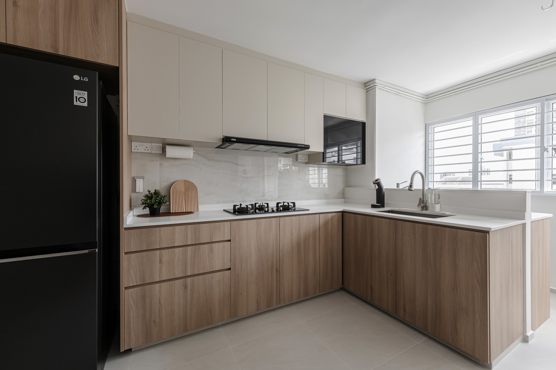 Minimalist, Scandinavian Design - Kitchen - HDB 4 Room - Design by U-Home Interior Design Pte Ltd