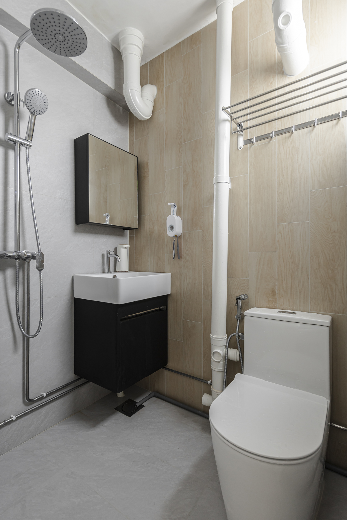 Minimalist, Scandinavian Design - Bathroom - HDB 4 Room - Design by U-Home Interior Design Pte Ltd