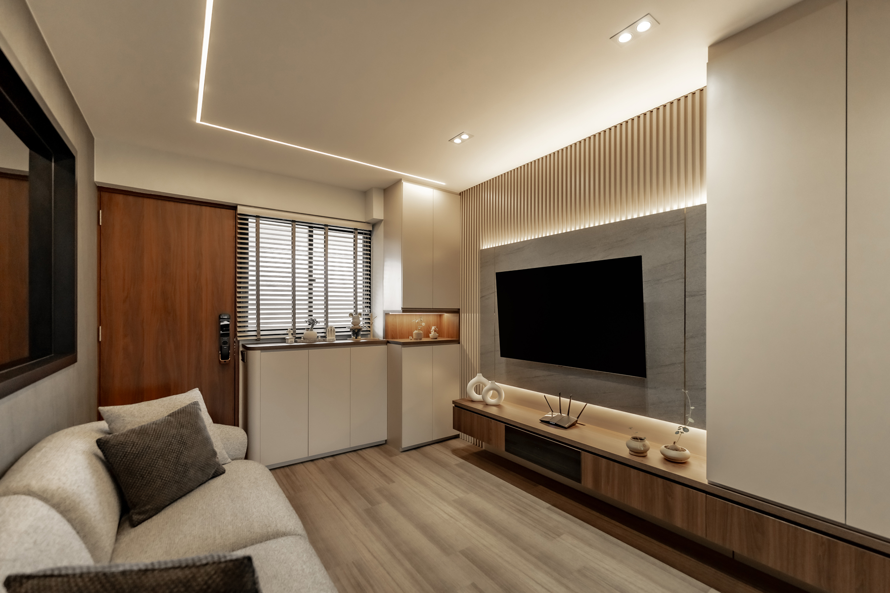 Contemporary, Modern, Others Design - Living Room - HDB 3 Room - Design by U-Home Interior Design Pte Ltd