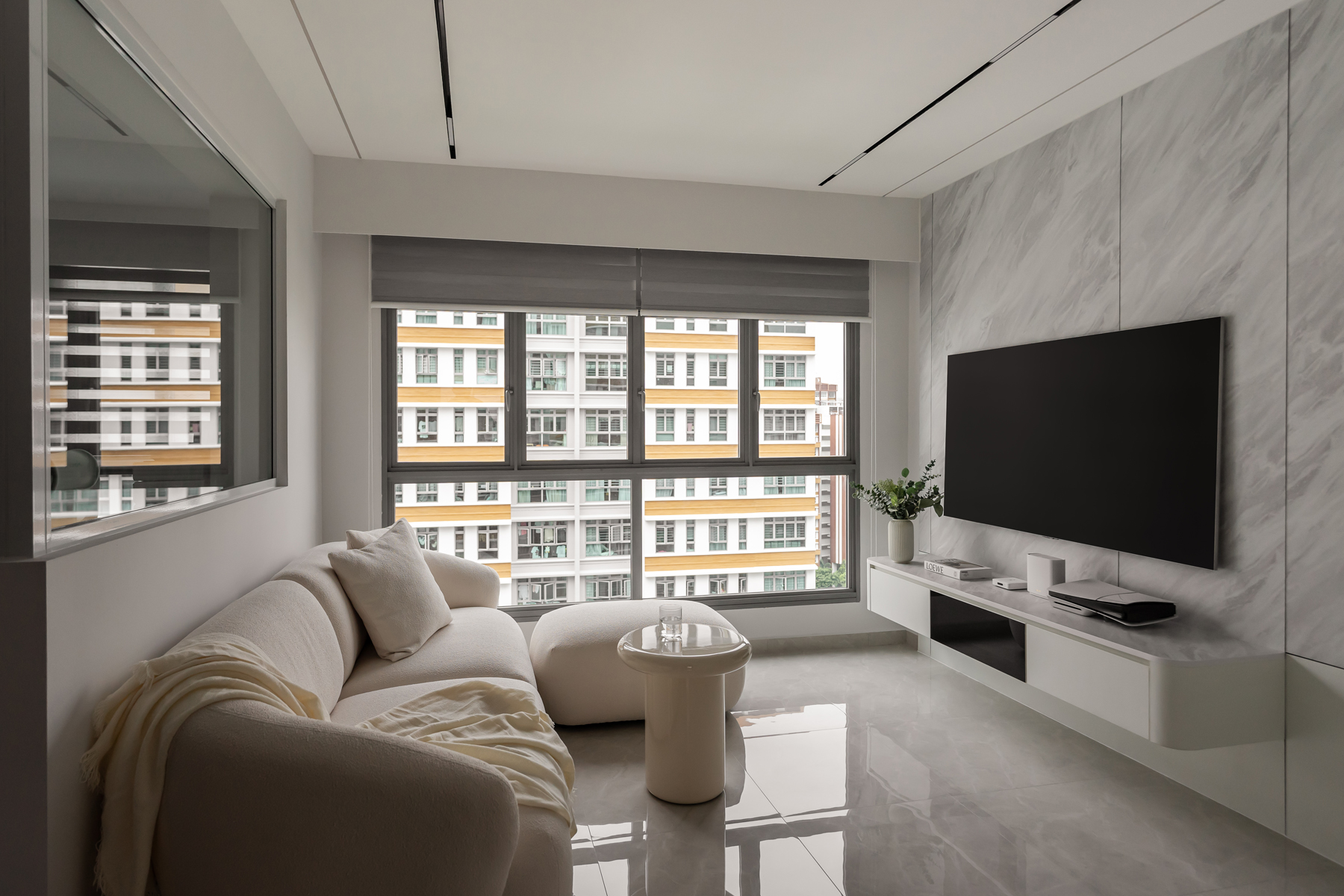 Minimalist Design - Living Room - HDB 4 Room - Design by U-Home Interior Design Pte Ltd