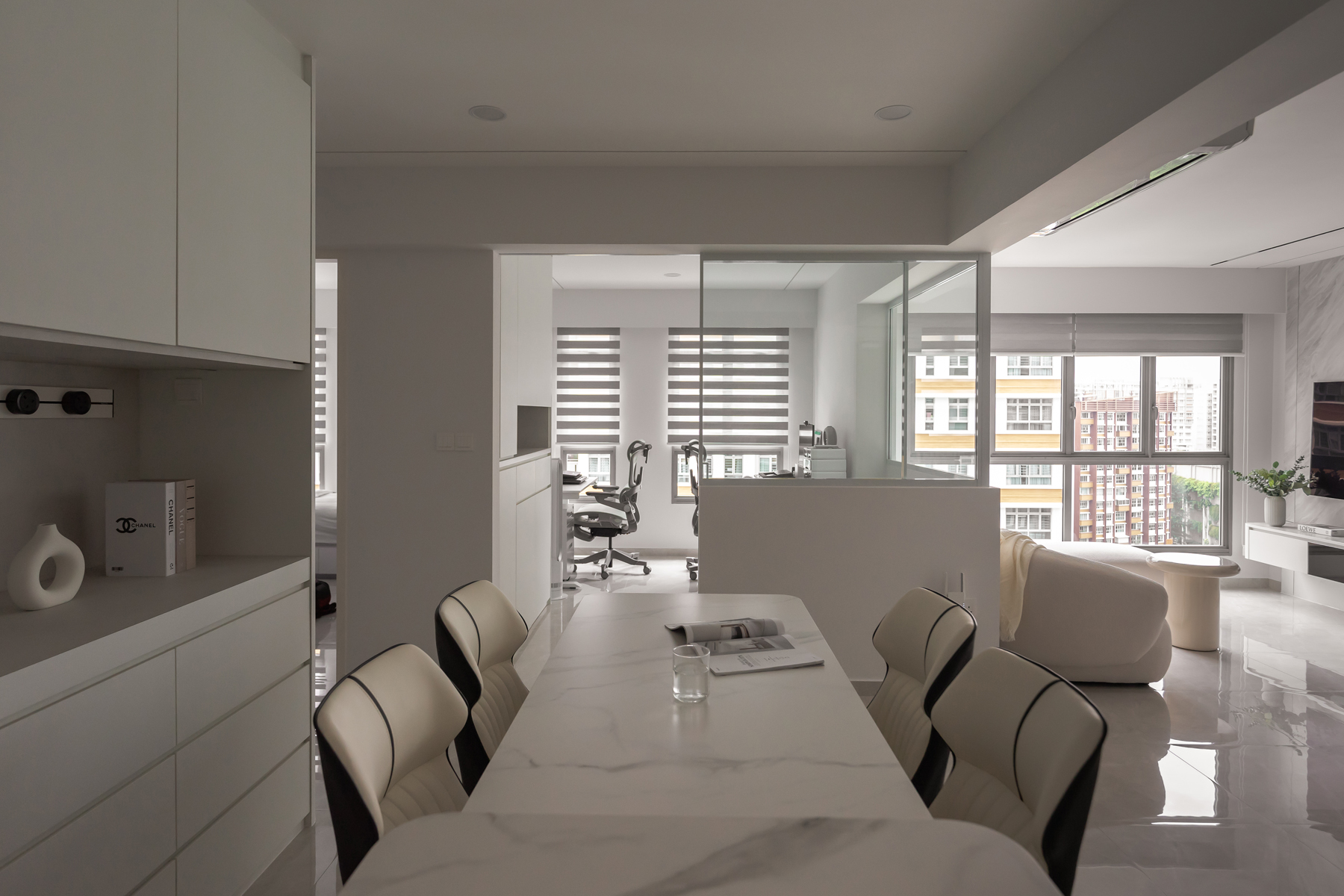 Minimalist Design - Dining Room - HDB 4 Room - Design by U-Home Interior Design Pte Ltd