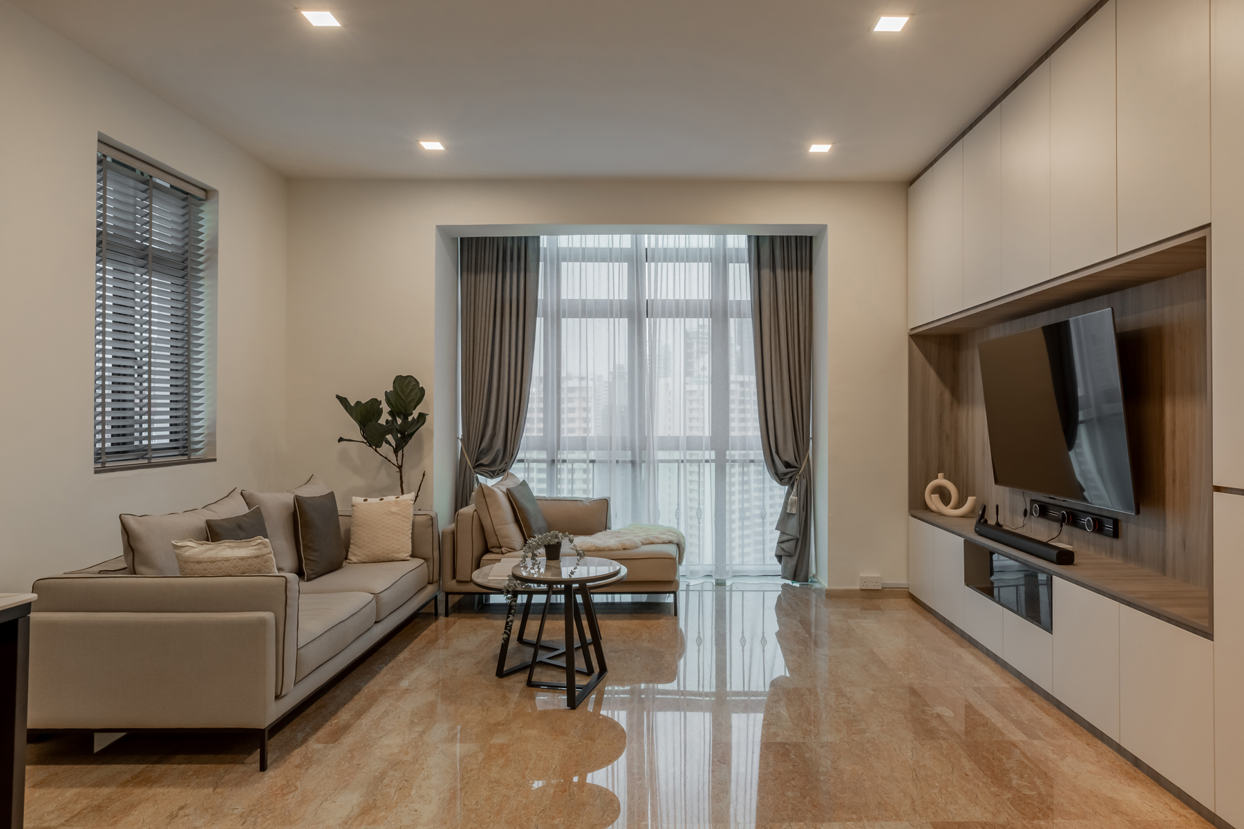 Contemporary, Modern Design - Living Room - Condominium - Design by U-Home Interior Design Pte Ltd