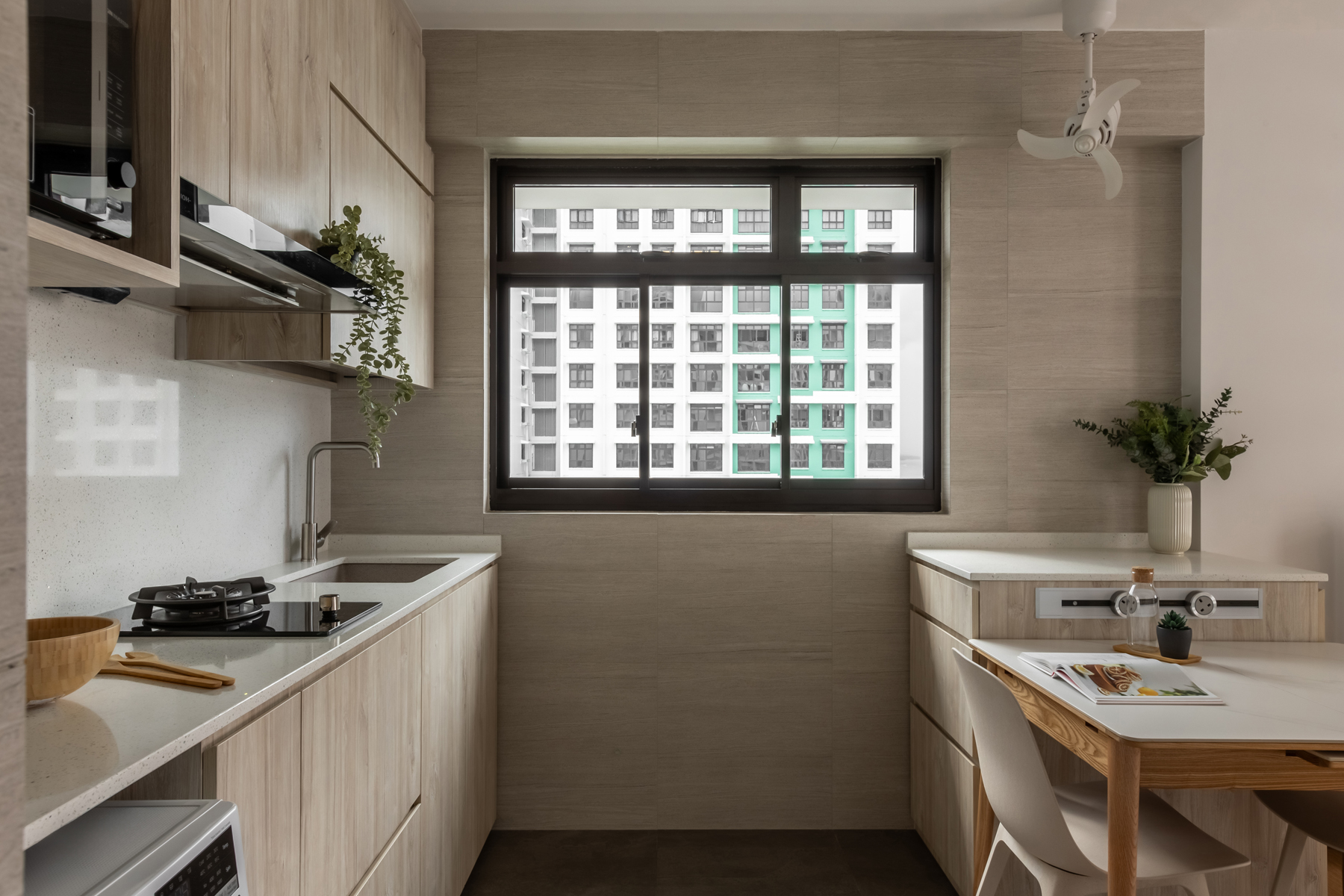 Contemporary, Modern Design - Kitchen - HDB Studio Apartment - Design by U-Home Interior Design Pte Ltd