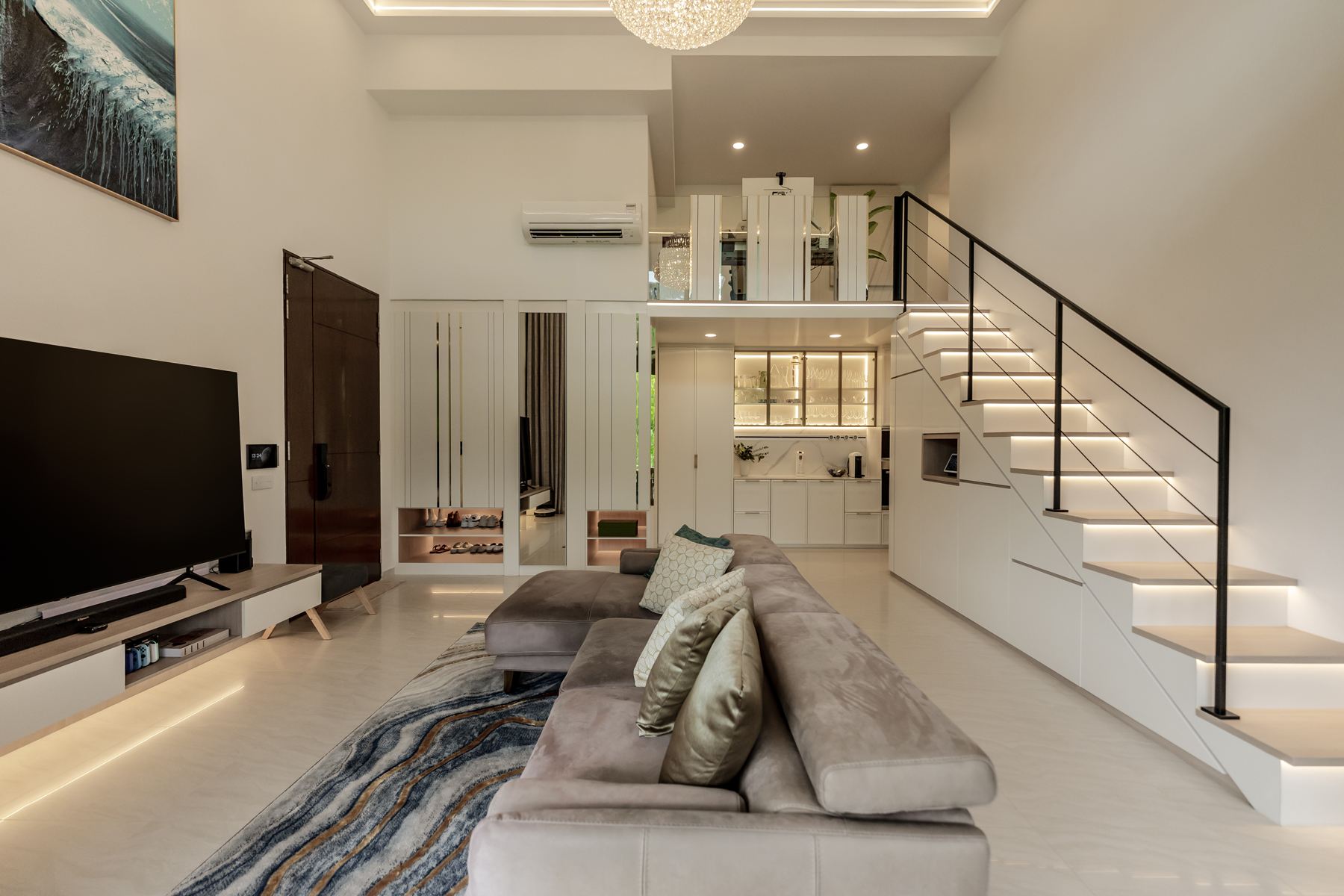 Contemporary, Modern Design - Living Room - Condominium - Design by U-Home Interior Design Pte Ltd