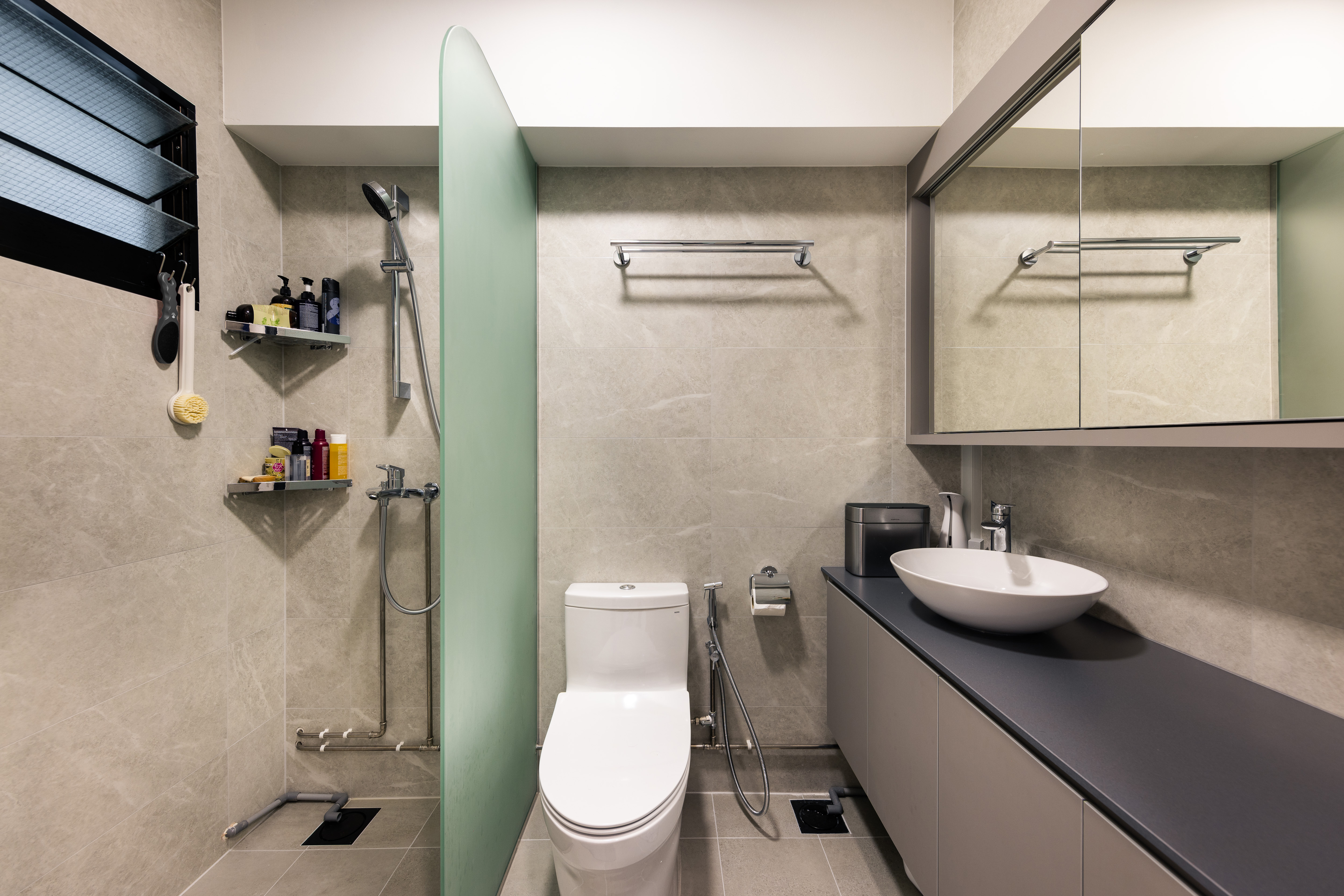 Minimalist, Modern Design - Bathroom - HDB 5 Room - Design by U-Home Interior Design Pte Ltd