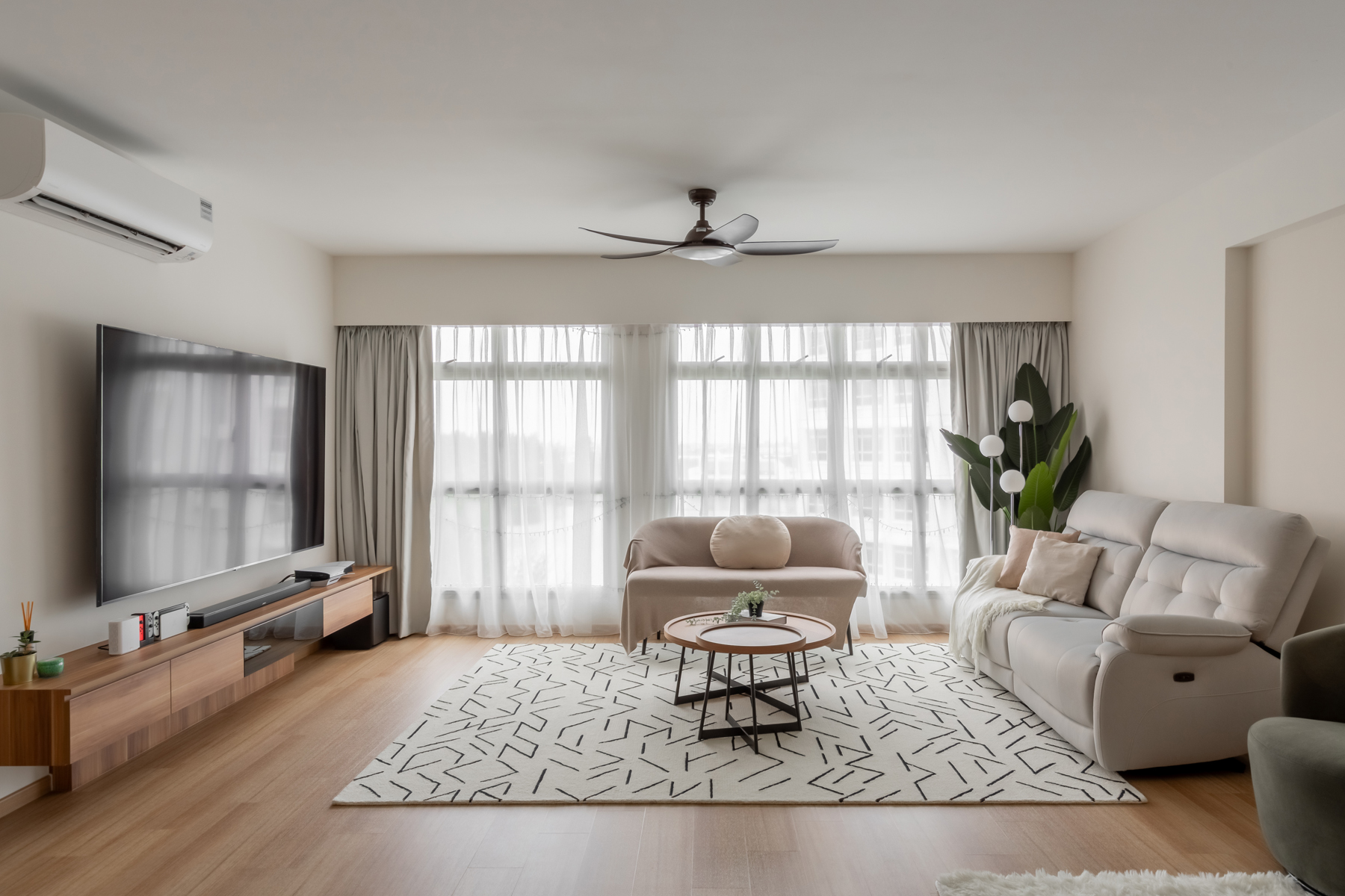 Scandinavian Design - Living Room - HDB 5 Room - Design by U-Home Interior Design Pte Ltd