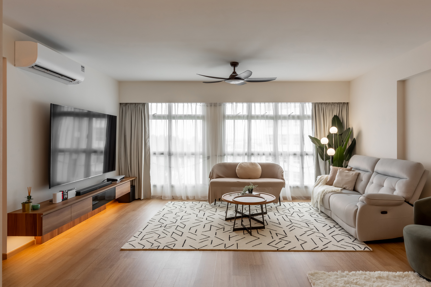 Scandinavian Design - Living Room - HDB 5 Room - Design by U-Home Interior Design Pte Ltd