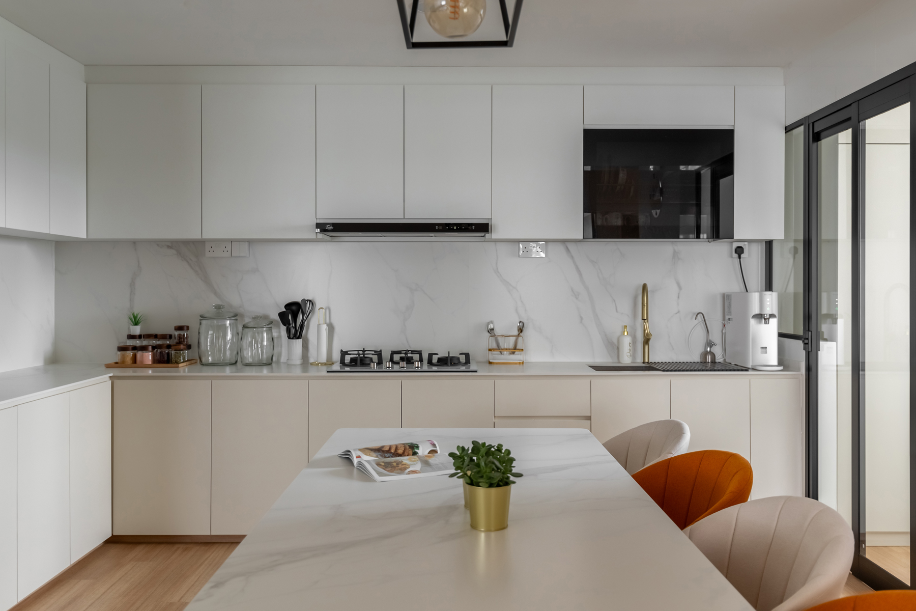 Scandinavian Design - Kitchen - HDB 5 Room - Design by U-Home Interior Design Pte Ltd