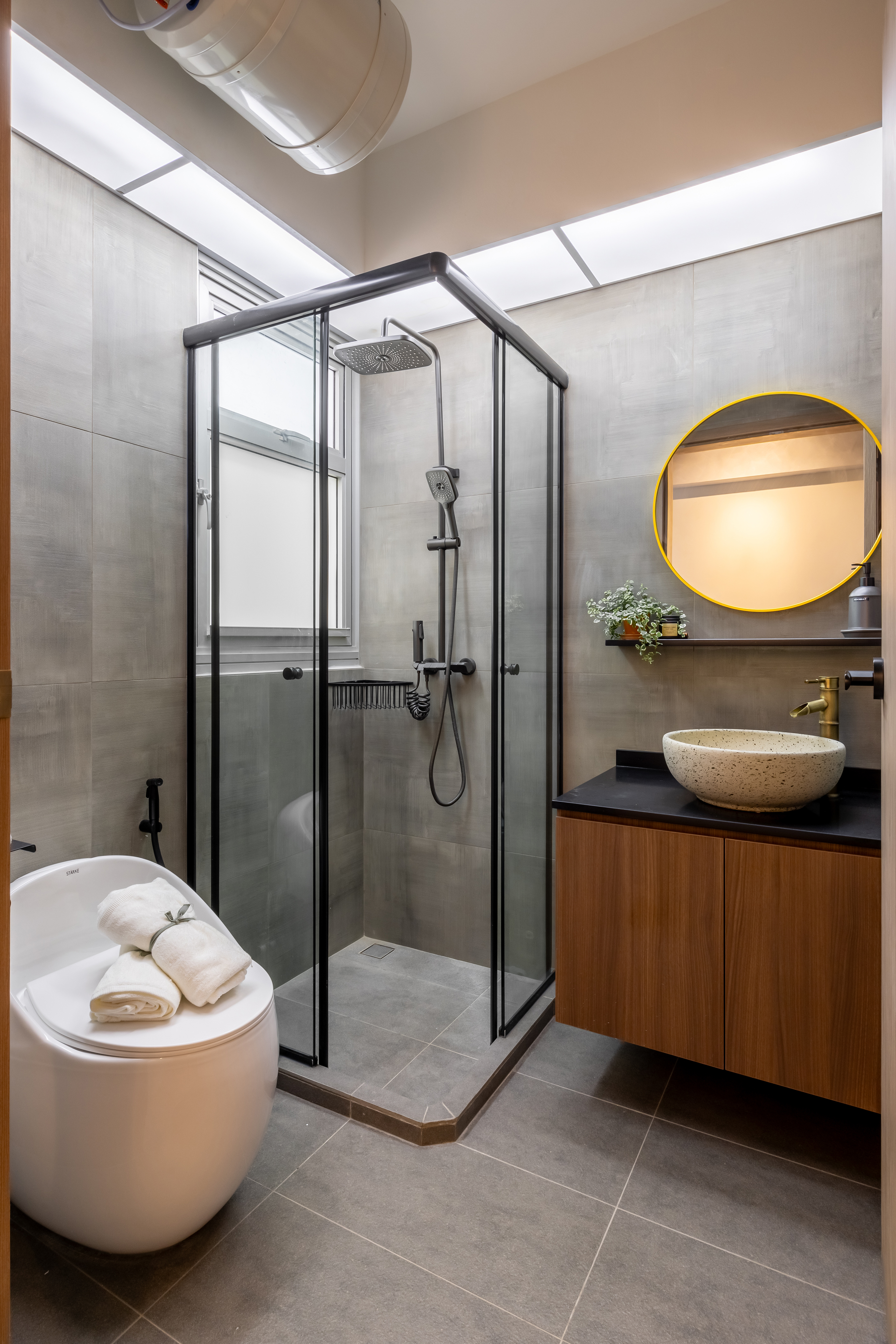 Minimalist, Modern, Scandinavian Design - Bathroom - HDB 4 Room - Design by U-Home Interior Design Pte Ltd