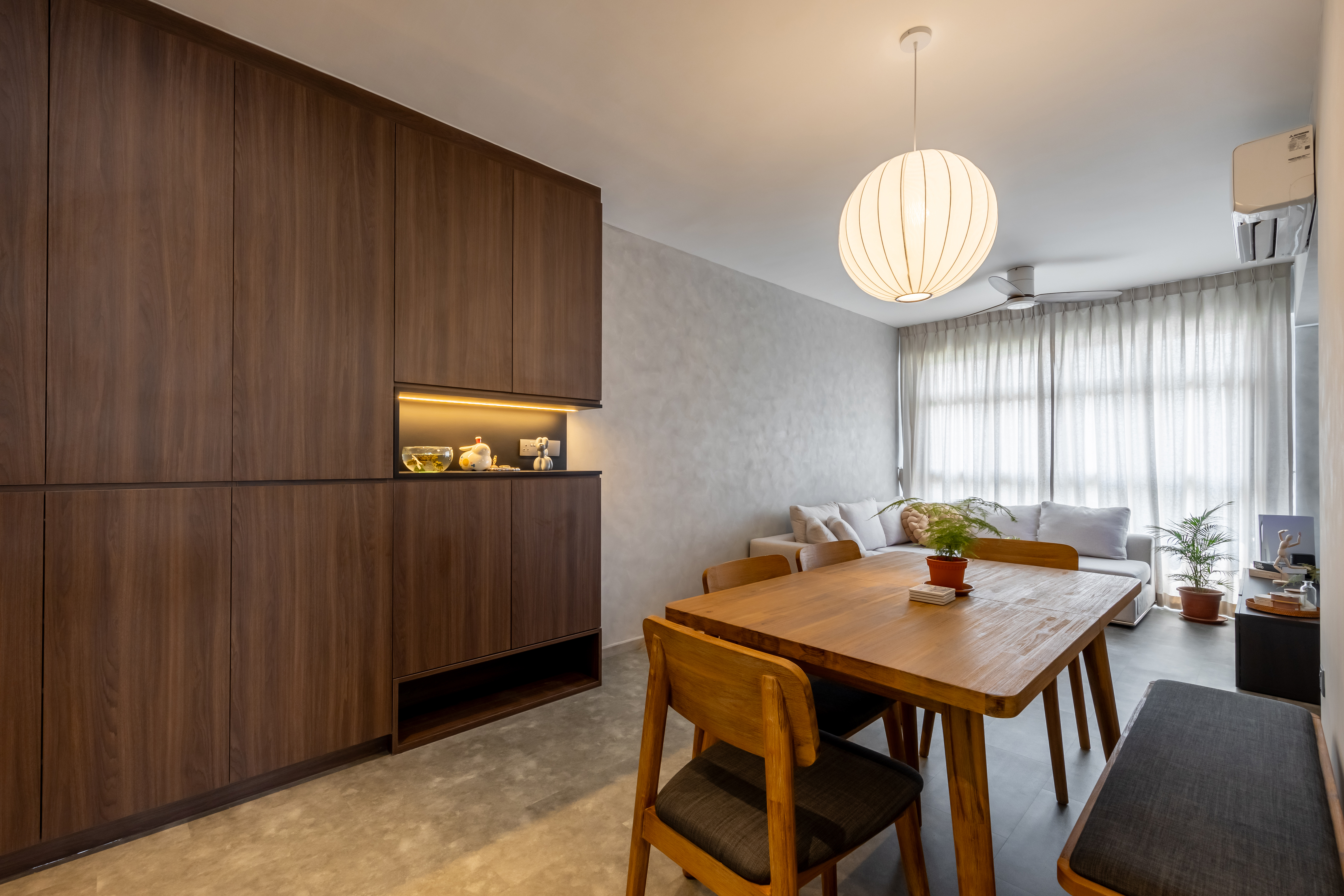 Minimalist, Modern, Scandinavian Design - Dining Room - HDB 4 Room - Design by U-Home Interior Design Pte Ltd