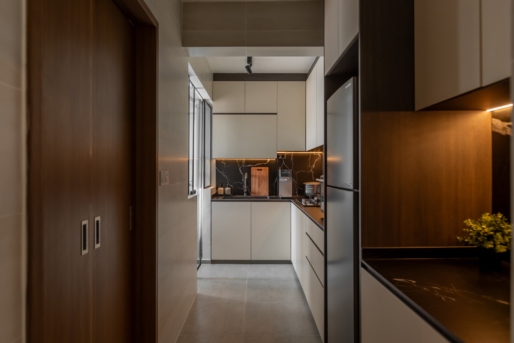 Contemporary, Modern Design - Kitchen - HDB 3 Room - Design by U-Home Interior Design Pte Ltd