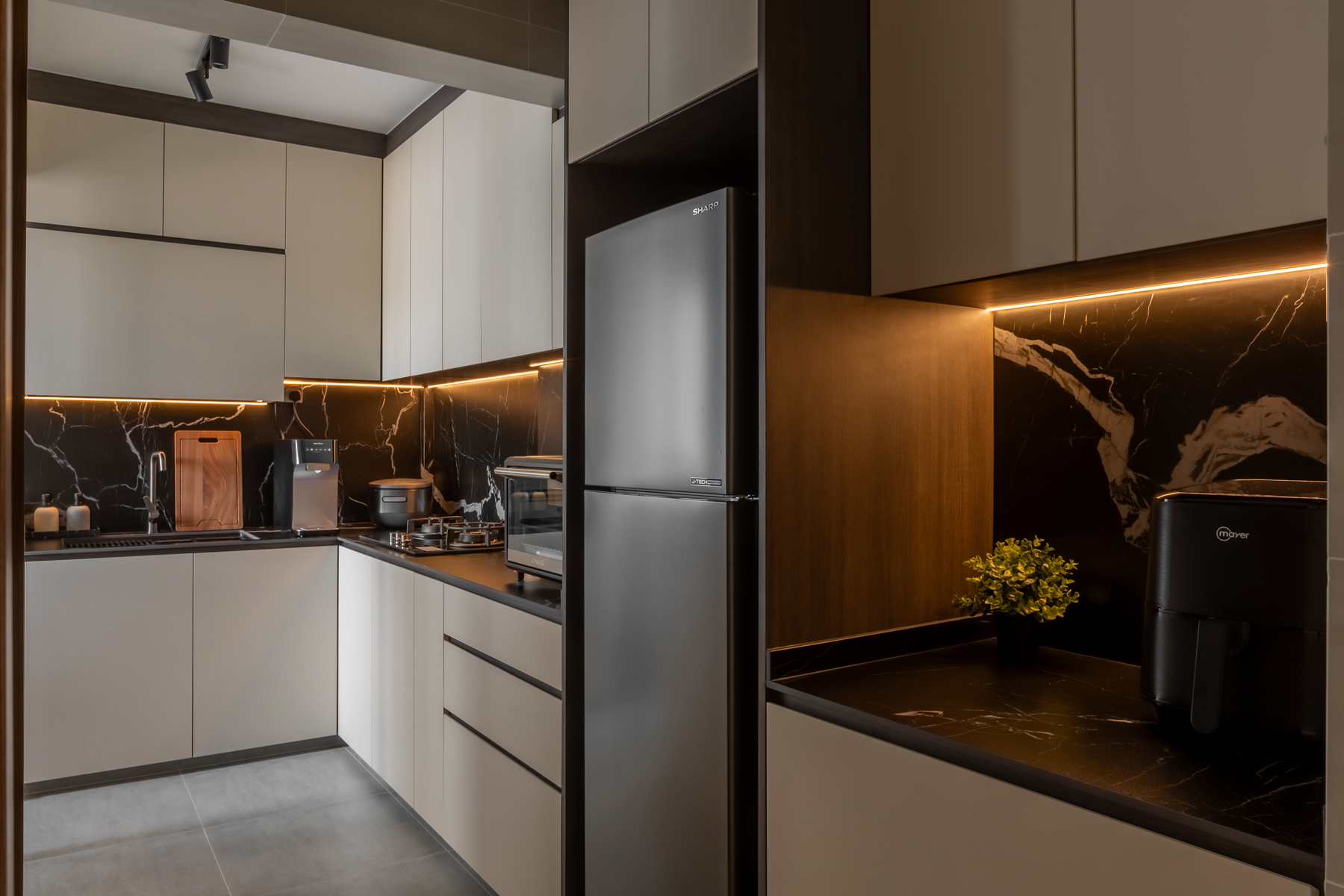 Contemporary, Modern Design - Kitchen - HDB 3 Room - Design by U-Home Interior Design Pte Ltd